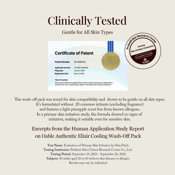 Authentic Elixir Cooling Wash Off Pack